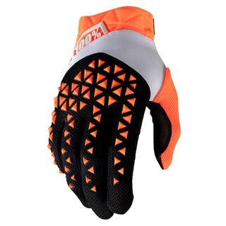 ONE-10012-260-12 AIRMATIC GLOVES ORANGE/BLACK LG