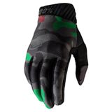 100% Ridefit Black Camo Gloves