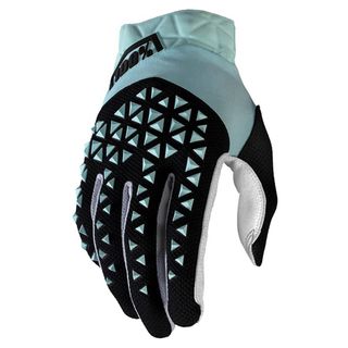 100% Airmatic Sky Blue/Black Gloves