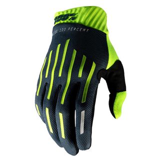 ONE-10014-322-11 RIDEFIT GLOVES FLUO YELLOW/CHARCOAL MD