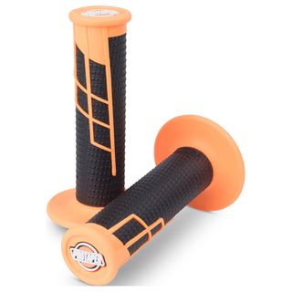 PT021661 PT GRIP CLAMPON 1/2 WAFFLE NEON ORG/BLK