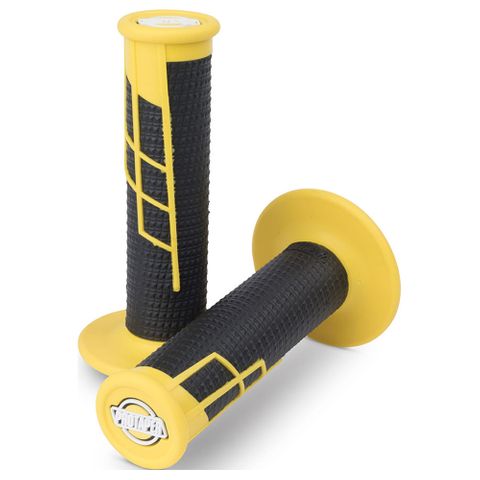 PT021664 PT GRIP CLAMPON 1/2 WAFFLE YELLOW/BLK