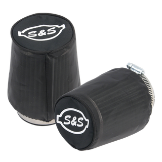 S&S Air Filter Covers For Tapered S&S Tuned Induction Filters - Black Nylon - 2 Pack