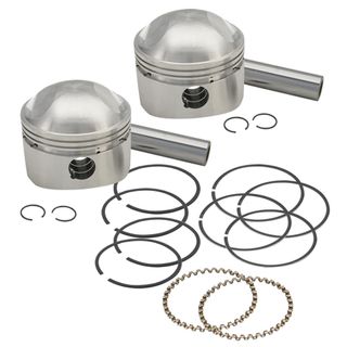 S&S Forged Stock Bore Stroker Pistons For 1936-'84 Hd Big Twins - 3-7/16" Std