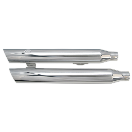 SS-106-6016 Muffler Kit. Slash-Down. Chrome.