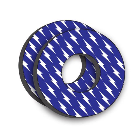 22-67200 MOTOGRIP DONUTS - YAMAHA WHT/BLUE