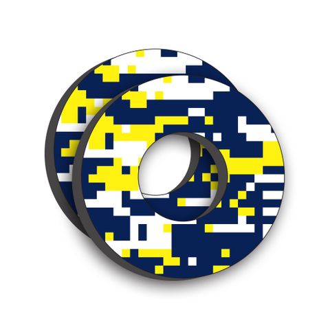 22-67600 MOTOGRIP DONUTS - HUSQVARNA BLUE/YELLOW