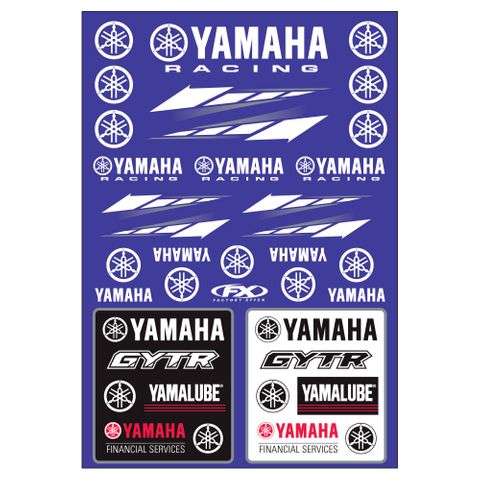 22-68232 YAMAHA RACING OEM STICKER SHEETS