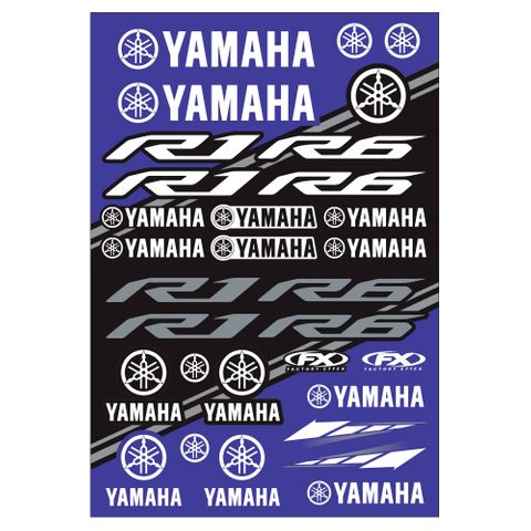 22-68234 YAMAHA SPORT BIKE STICKER SHEET