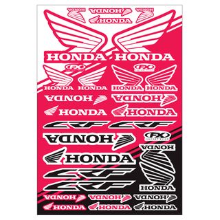Factory Effex Oem Sticker Sheet Honda Crf