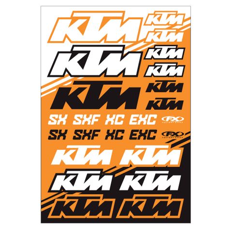 22-68530 KTM SX STICKER SHEET  OEM REPLICA