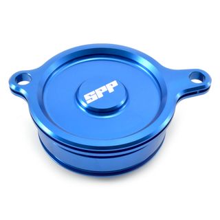 Spp Oil Filter Cover Kawasaki Klx450/R/F Blue