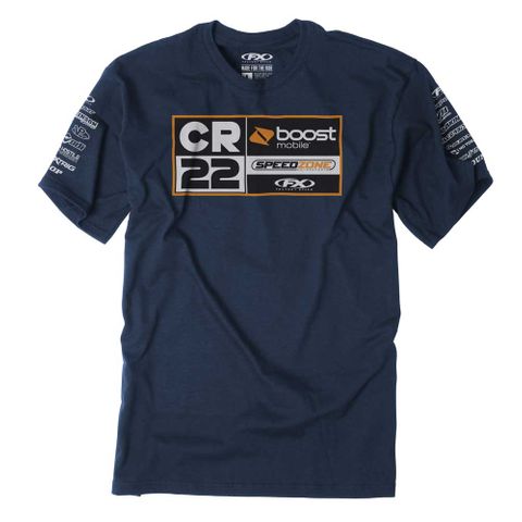 21-87534 CR22 TEAM T-shirt Navy LG