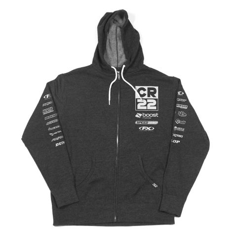 21-88632 CR22 TEAM Zip-up Hoodie Heather  MD