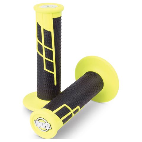 PT021657 PT GRIP Clampon 1/2 Waffle NEON YEL/BLK