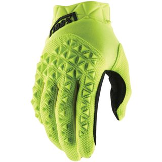 100% Airmatic Fluo Yellow/Black Gloves