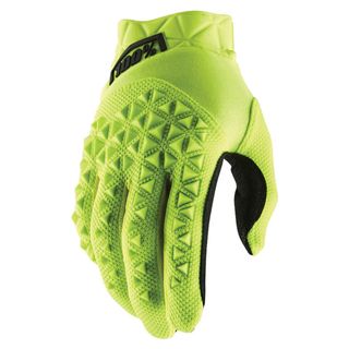 100% Airmatic Fluo Yellow/Black Gloves