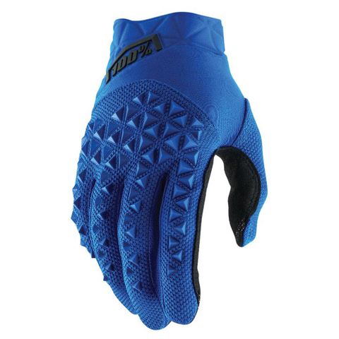 100% Airmatic Blue/Black Gloves