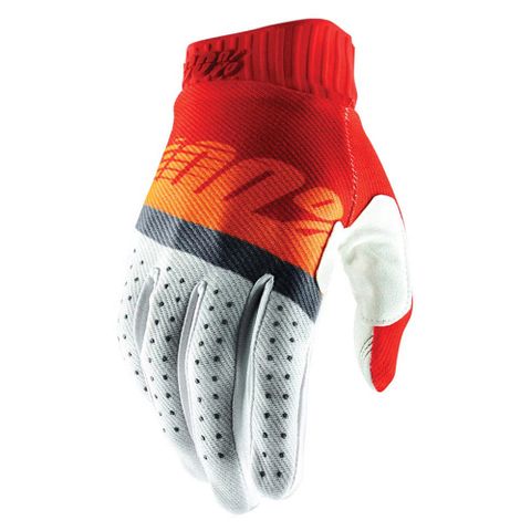 ONE-10014-214-10 RIDEFIT GLOVE RED/FLUO ORG/BLUE SM