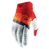 100% Ridefit Fluo Orange/Red/Blue Gloves