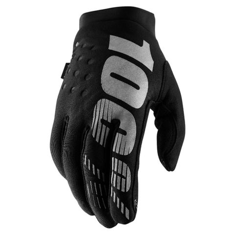 ONE-10016-057-10 BRISKER GLOVE  BLACK/GREY   SM