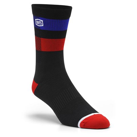 ONE-24005-001-18 SP20 FLOW BLACK 100% PERFORMANCE SOCK