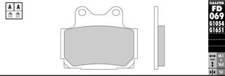 Galfer Hh Sintered Compound Ceramic Coated Backing