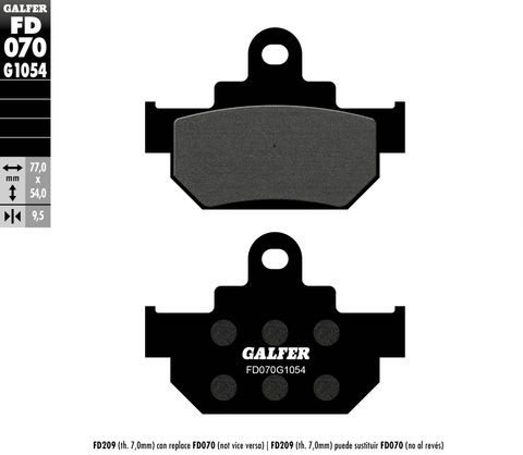 FD070G1054 SEMI-METALLIC COMPOUND