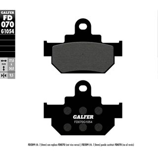 FD070G1054 GALFER SUZUKI RM125/250 85-86 SEMI-METAL