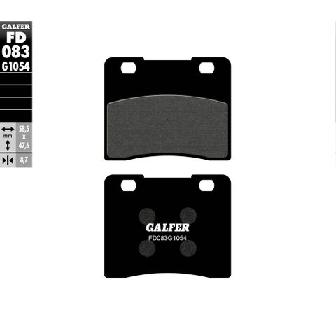 FD083G1054 GALFER SUZUKI VL1500 98-01 SEMI-METALLIC