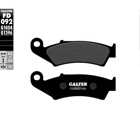 FD092G1054 GALFER HONDA CR500R 85-92 SEMI-METALLIC