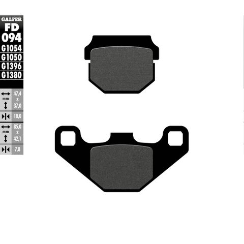 FD094G1054 GALFER SUZUKI RM80/85 86-04 SEMI-METALLI