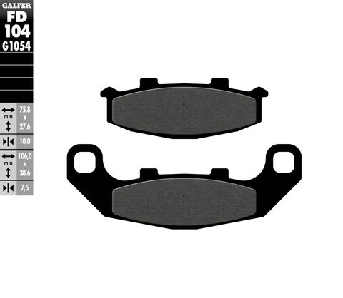 FD104G1054 SEMI-METALLIC COMPOUND