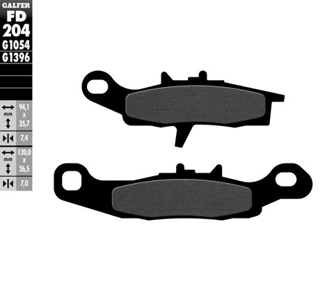 FD204G1054 SEMI-METALLIC COMPOUND