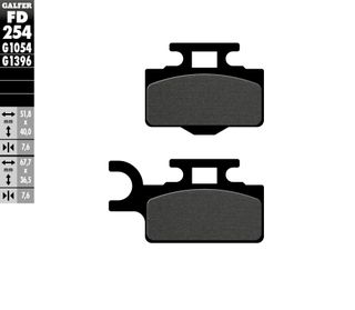 FD254G1054 SEMI-METALLIC COMPOUND