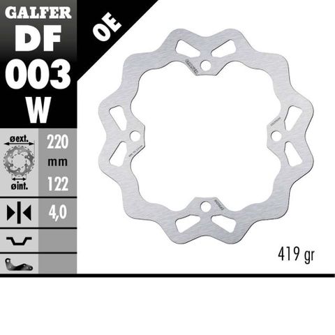 DF003W HONDA CR 125-250 02-07/500 (REAR)