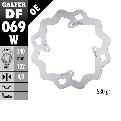 DF069W Galfer DISC W FIXED HONDA CR/CRF (REAR)