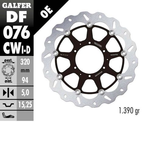 DF076CWD GALFER FLOATING ROTOR CBR1000RR 08-16