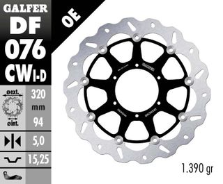 DF076CWD STANDARD FLOATING FRONT(R) WAVE ROTOR