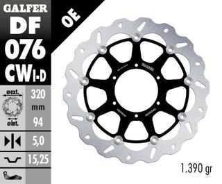 Galfer Standard Floating Front(R) Wave Rotor