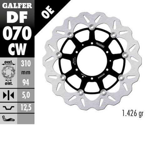 DF070CW GALFER FLOATING ROTOR CBR600RR 03-18