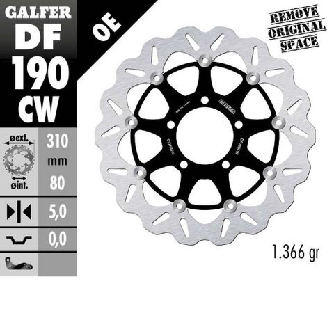 DF190CW GALFER FLOATING ROTOR ZX10R 08-15