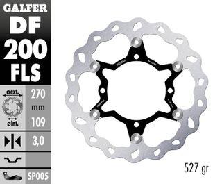 DF200FLS O/SIZE FLOATING FRONT WAVE ROTOR