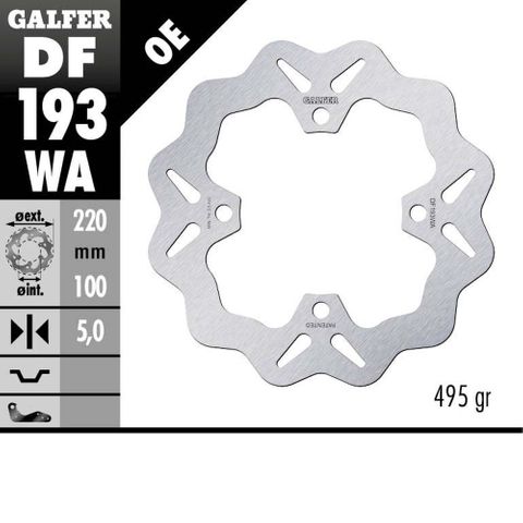 DF193WA GALFER OE ROTOR ZX10R 04-16