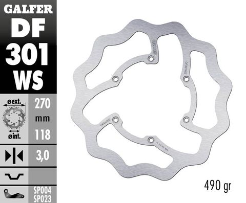 DF301WS OVERSIZE SOLID MOUNT ROTOR
