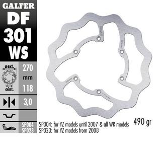 DF301WS GALFER OS FLOATING YZ250/450F 03-15