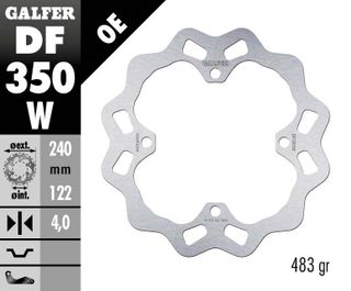 Galfer Oversized Solid Mount Rotor