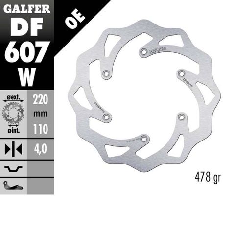 DF607W Galfer DISC W FIXED KTM & HUSQ (R)