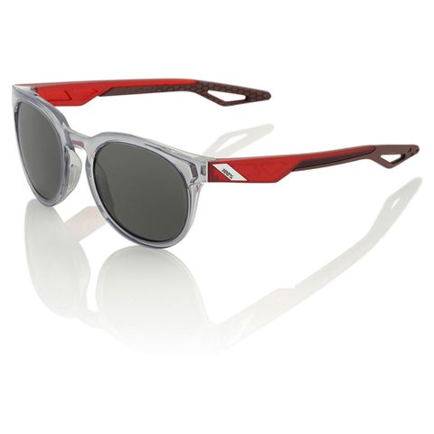 100% Campo Polished Crystal Smoke Sun Glasses