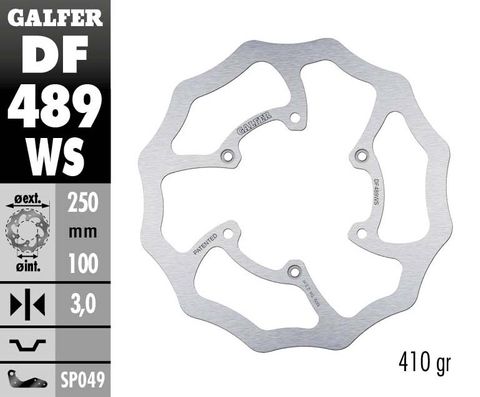 DF489WS OVERSIZE SOLID MOUNT ROTOR